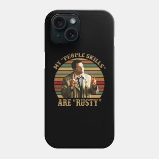 Castiel Supernatural My People Skills Are Rusty Retro Vintage Phone Case