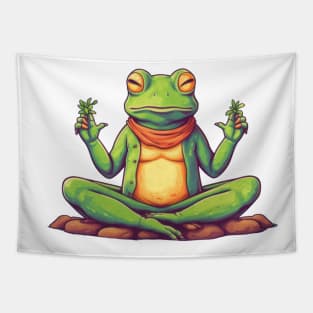 Frog pose is definitely our new fave yoga move Tapestry