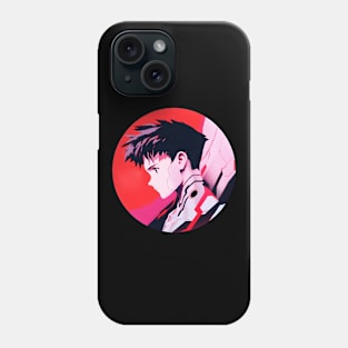 Discover Apocalyptic Anime Art and Surreal Manga Designs - Futuristic Illustrations Inspired by Neon Genesis Evangelion Phone Case