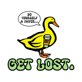 GET LOST. DUCK LOGO GREEN T-Shirt