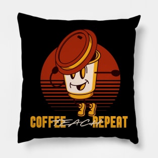 Coffee Teach Repeat Pillow