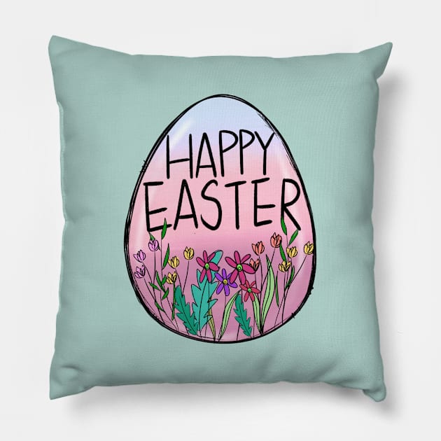 happy easter Pillow by ithacaplus