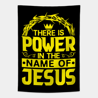 There Is Power In The Name Of Jesus Tapestry