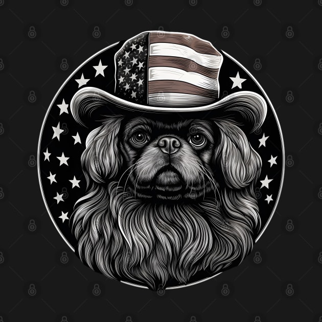 Patriotic Pekingese by NatashaCuteShop