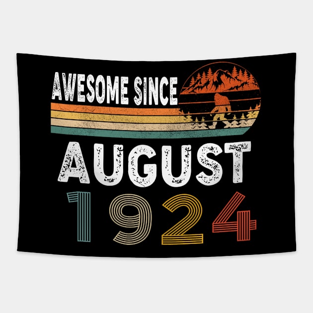 Awesome Since August 1924 Tapestry by ThanhNga