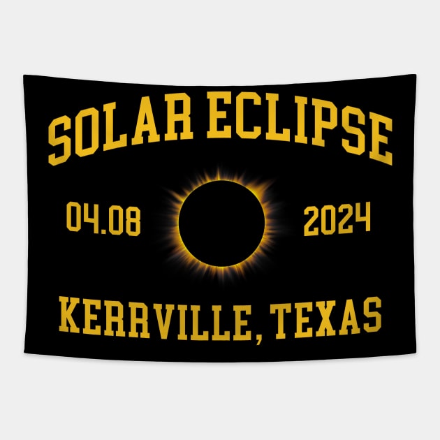 Solar eclipse texas 2024 Tapestry by sopiansentor8