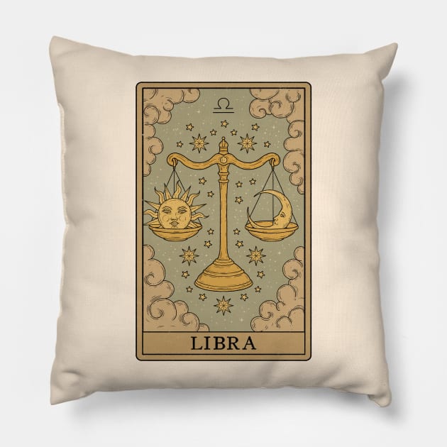 Libra Card Pillow by thiagocorrea