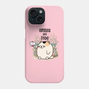 Smiles cat are free Phone Case