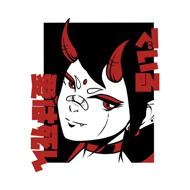 Anime Devil Girl by LAPublicTees