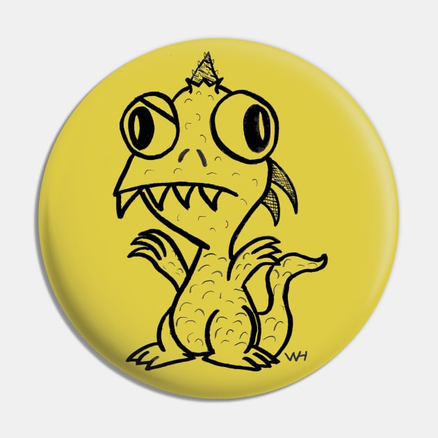 Silly Kaiju Pin by willhnsly