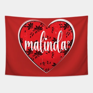 I Love Malinda First Name I Heart Malinda Tapestry