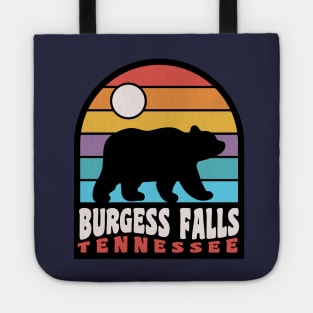 Burgess Falls State Park Hiking Tennessee Bear Retro Tote