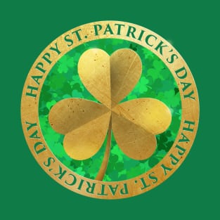 St. Patrick's Gold Clover T-Shirt