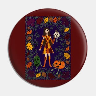 Autumn Faerie Pin