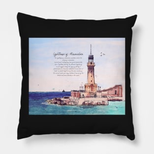 Lighthouse of Alexandria Pillow