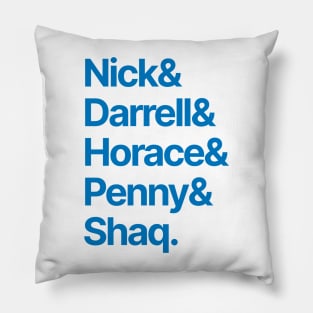 Blue and White Greats Pillow