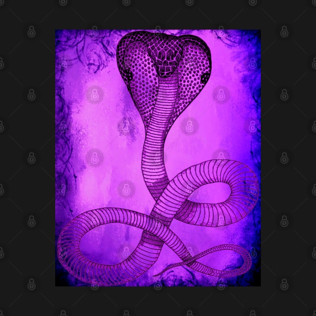 Purple Fire Cobra Cool Design by PANGANDOY