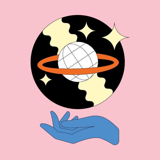 Disco Saturn by Hellofunnypeople