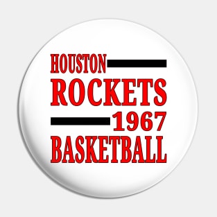 Houston Rockets Basketball Classic Pin