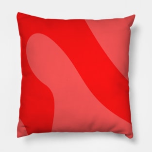 Boho red pastel swirl pattern Pillow