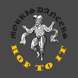 Morris Men Hop To It Fun Vintage Illustration T-Shirt