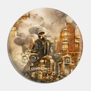 Steampunk city. Pin