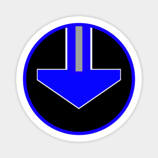 Time Blue Badge Magnet