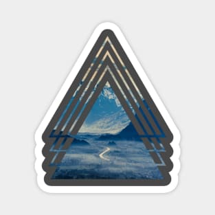 Beautiful Landscape in Geometric Shape Magnet