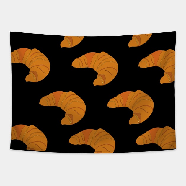 Croissants everywhere Tapestry by Fredonfire