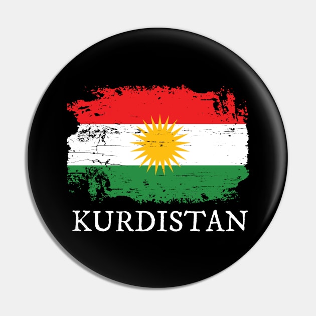 Kurdistan Flag Pin by Shiva121