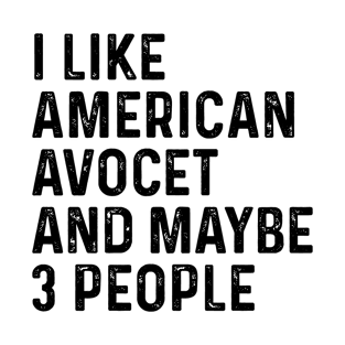 I Like American Avocet And Maybe 3 People Funny T-Shirt