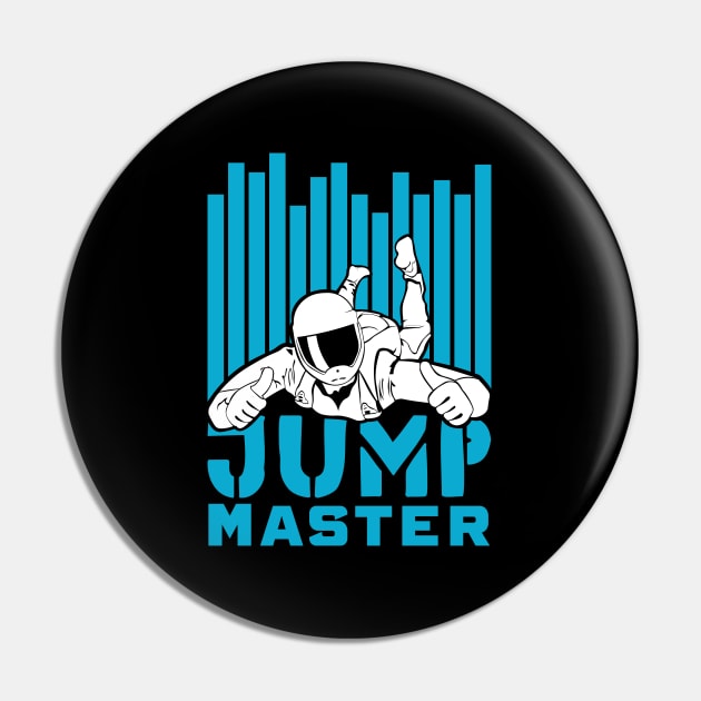 Base Jumping or Skydiving Gift Pin by GrafiqueDynasty