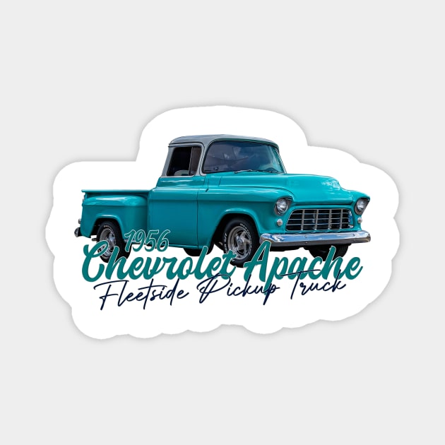 1956 Chevrolet Apache Pickup Truck Magnet by Gestalt Imagery