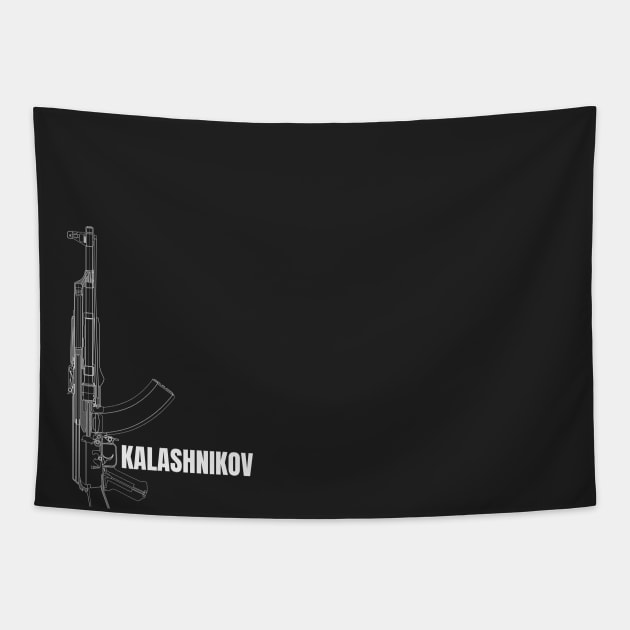 Kalashnikov Tapestry by R4Design