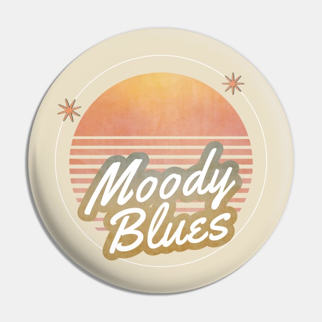 moody blues ll retro 80s moon Pin by the haunted bathroom