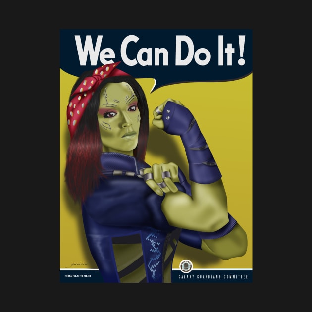 Gamora - We Can Do It! by lexxclark