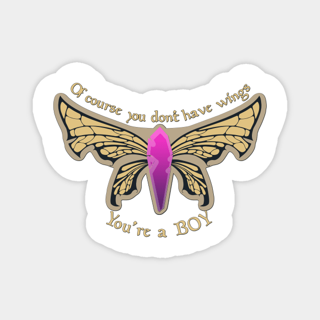 Dark Crystal Tee - Gelfling Wings Magnet by KennefRiggles