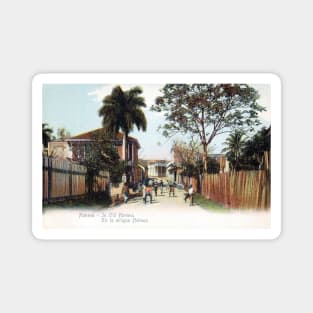 1910 Baseball Game in Havana Cuba Magnet