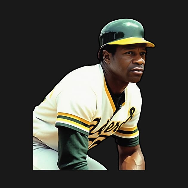 Pensive baseball star Rickey Henderson by KOTYA