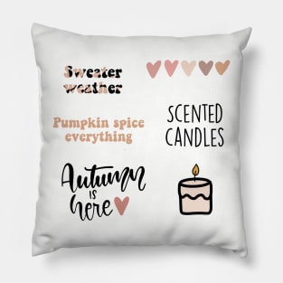 Fall/Autumn Themed Sticker Pack Pillow