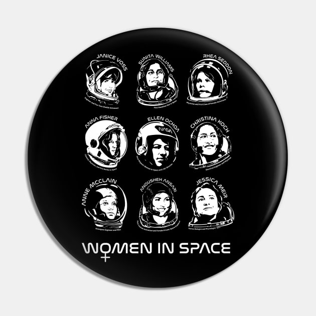 Women in Space: Combo 2 Pin by photon_illustration