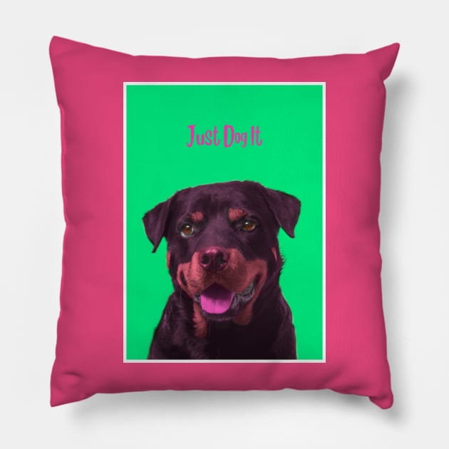 Just Dog It Atka Pillow by BabyDogFace