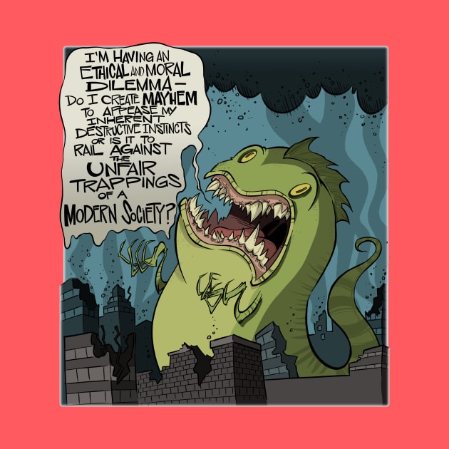 Existential Godzilla by westinchurch