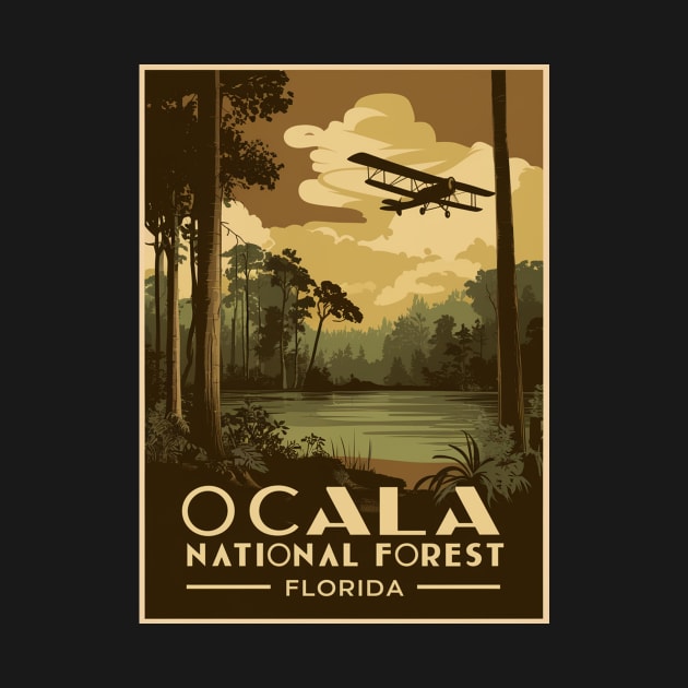 Ocala National Forest Vintage Poster by Perspektiva