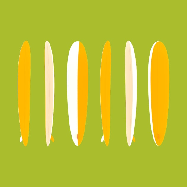 Longboard Row Yellow by AKdesign