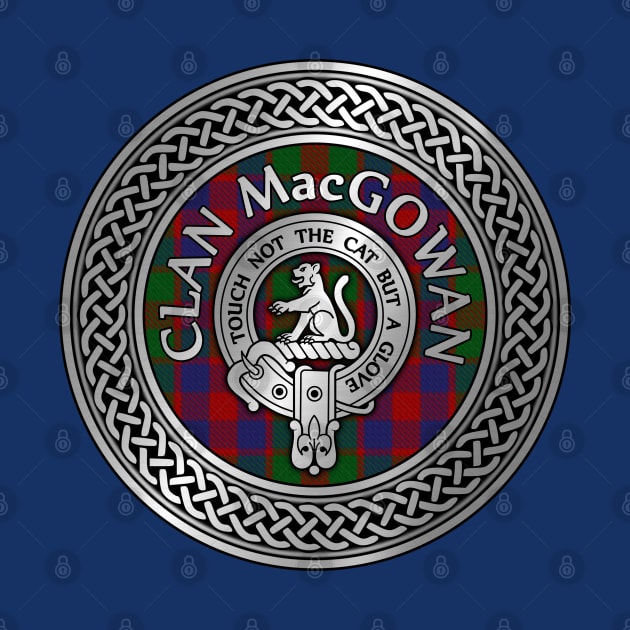 Clan MacGowan Crest & Tartan Knot by Taylor'd Designs