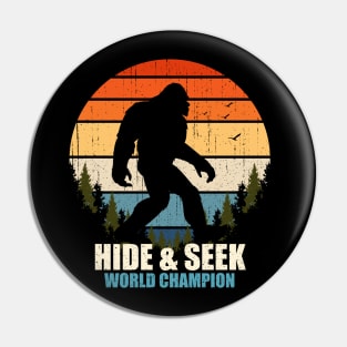 Sasquatch bigfoot Hide And Seek Pin