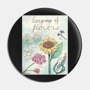 Language of Flowers Pin