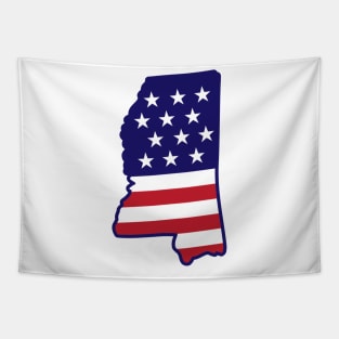 Mississippi State USA Map Tapestry
