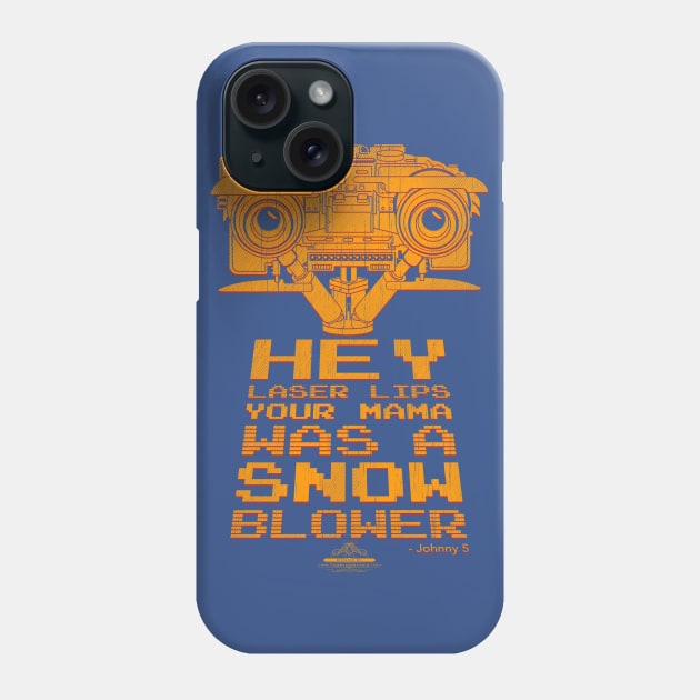 Short Cirtcuit Johnny 5 Phone Case by TomRyansStudio